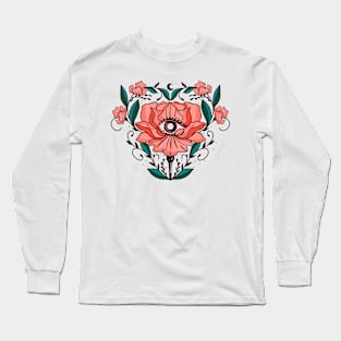 Mystic Flower third eye Long Sleeve T-Shirt